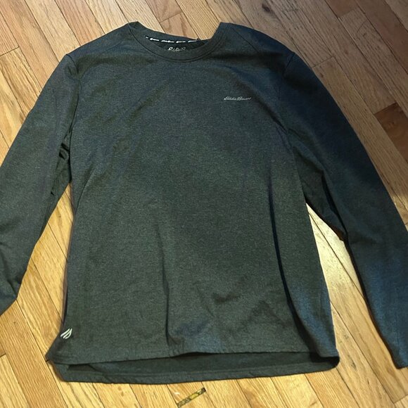 Eddie‎ Bauer Mens Freedry Long Sleeve Heather Gray Shirt Size XL - Picture 1 of 1